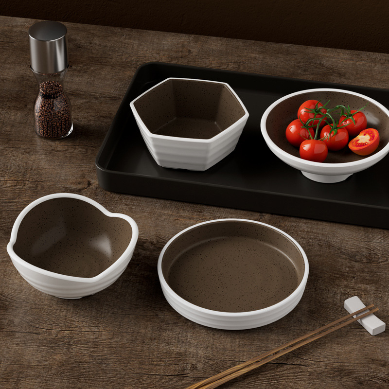 Melamine Japanese noodle shop small fruit plate, commercial ktv bar snack plate, hot pot barbecue, self-service cold dish, side dish bowl