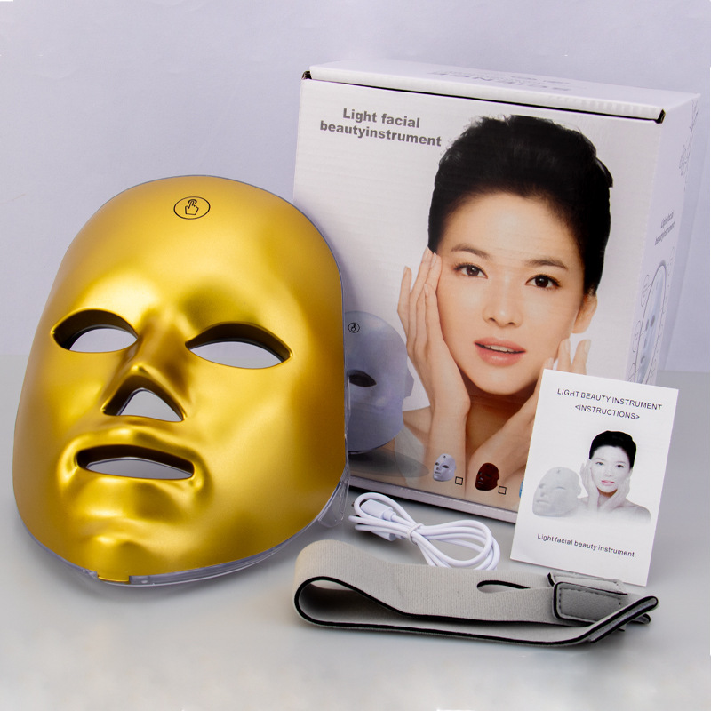 shanilak Cross-border Skin Rejuvenation Mask Home silicone photonic LED large row Light multi-wavelength color Light Skin care and beauty device Specification image