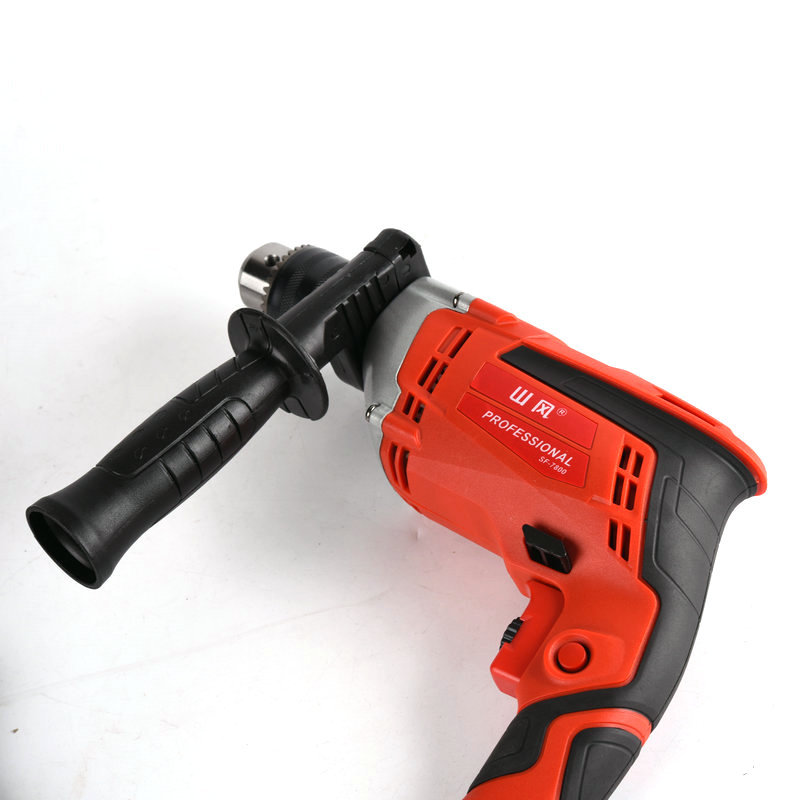 New cross-border high-power plug-in 220V hand electric drilling rig, 13mm copper wire multi-functional household set impact drill Item Picture
