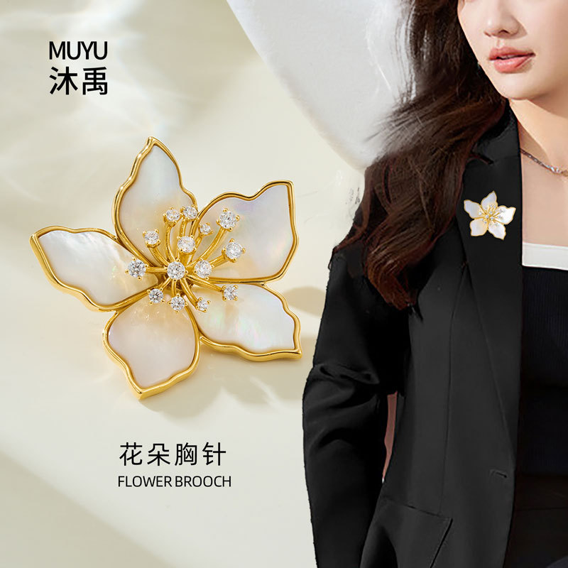 胸针/辅料/金榜题名/莫桑钻胸针/胸针复古产品图