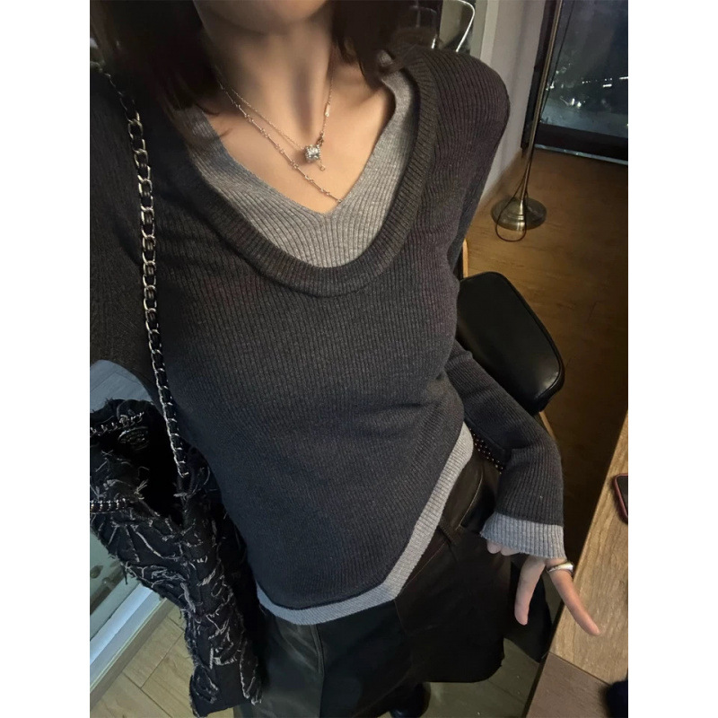 男式针织衫实物图