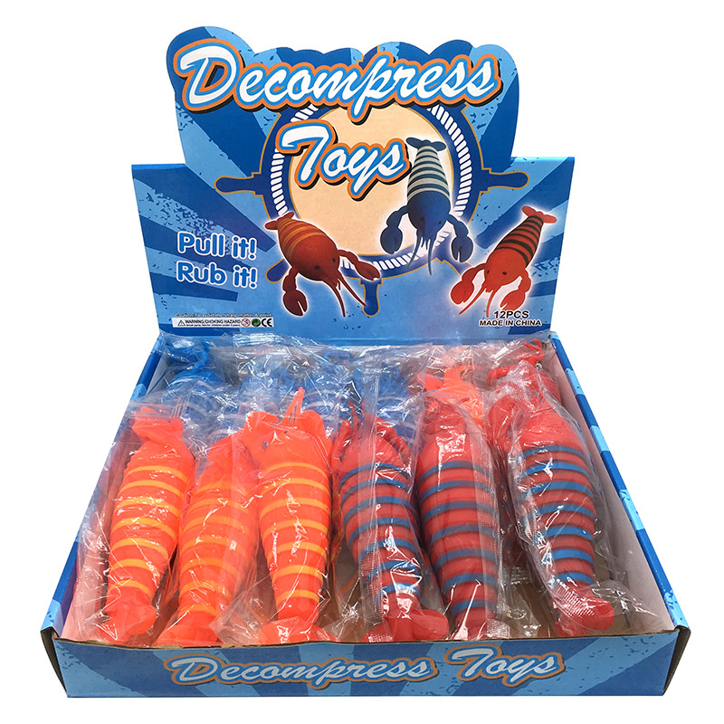 Australian lobster release cross-border new Marine animal TPR soft rubber pinching fun, stress-relieving science education release play Item Picture