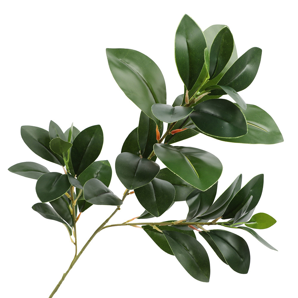 仿真绿植单支豆瓣叶仿真花装饰软装小园林造景工程配材批高仿真