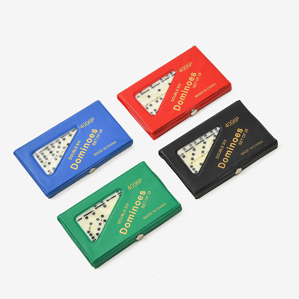 Cross-border Dominoes 28 sets of double six boxes, ivory Dominoes card board games, children's toys