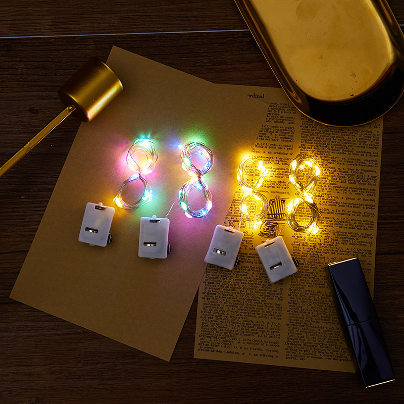 Seven-color illuminated starry sky LED light strings, flower bouquets, decorative small colorful lights, night market stall atmosphere, star lights details Picture