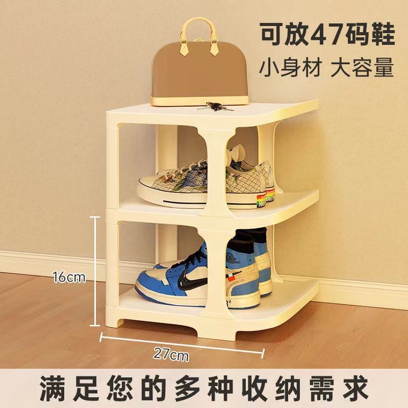 Douyin simple dust-proof dormitory, small and space-saving, multi-story, door-to-door, corridor shoe cabinet, shoe storage and storage shoe cabinet Specification image