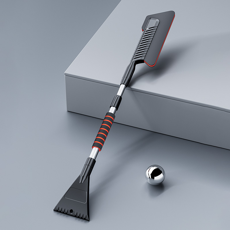 Detachable car snow shovel, multi-functional telescopic ice removal shovel, winter snow cleaning tool Specification drawing