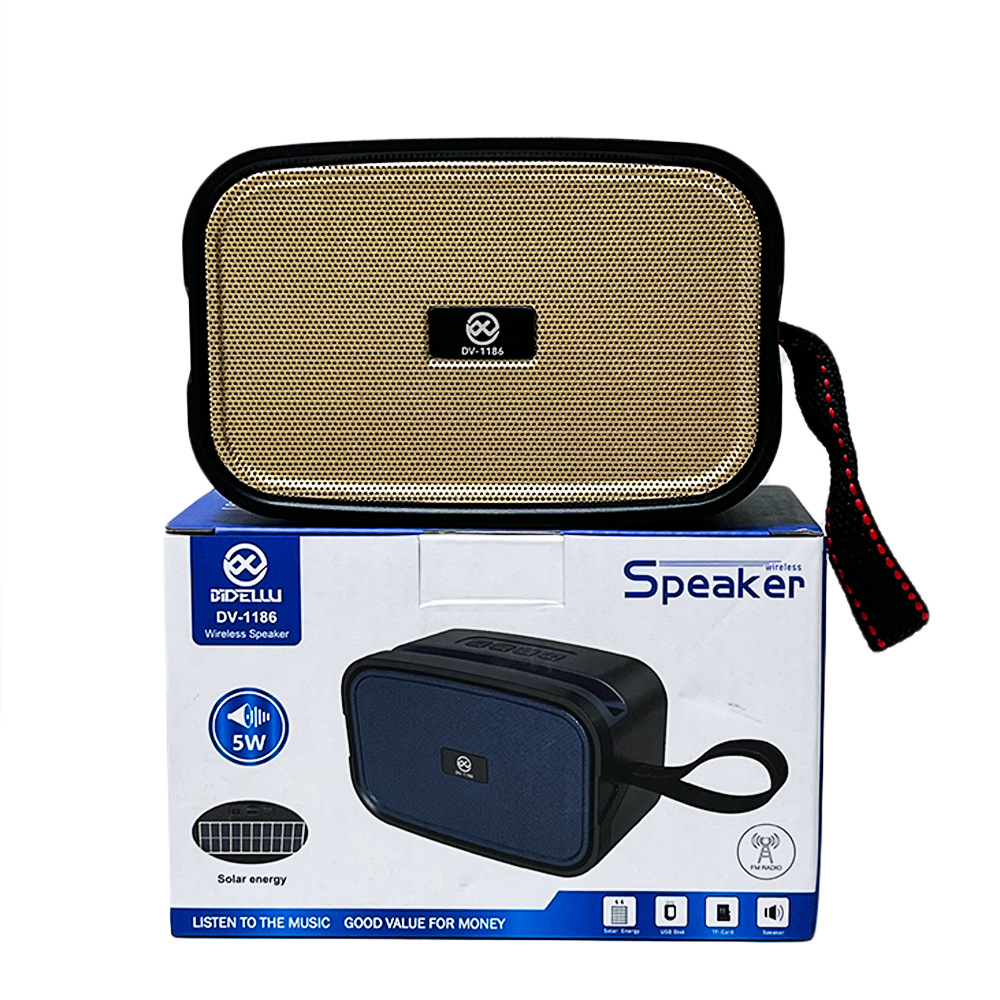 Solar-powered bluetooth speaker, outdoor Bluetooth speaker, card-inserting speaker, portable solar speaker Item Picture