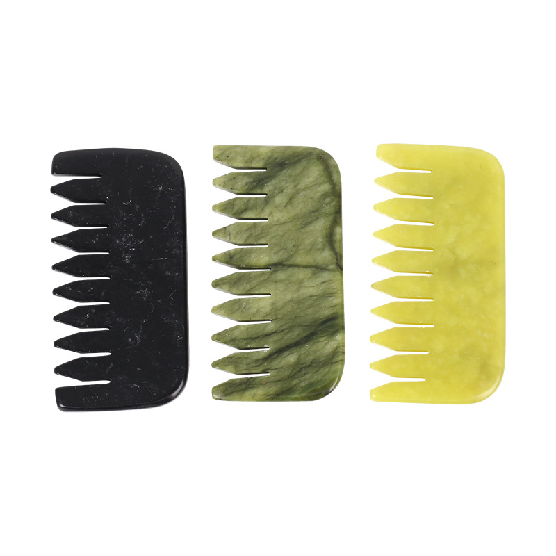 Xiuyan jade gua sha comb, copper gua sha board, moxibustion tools, new jade gua sha products Item Picture