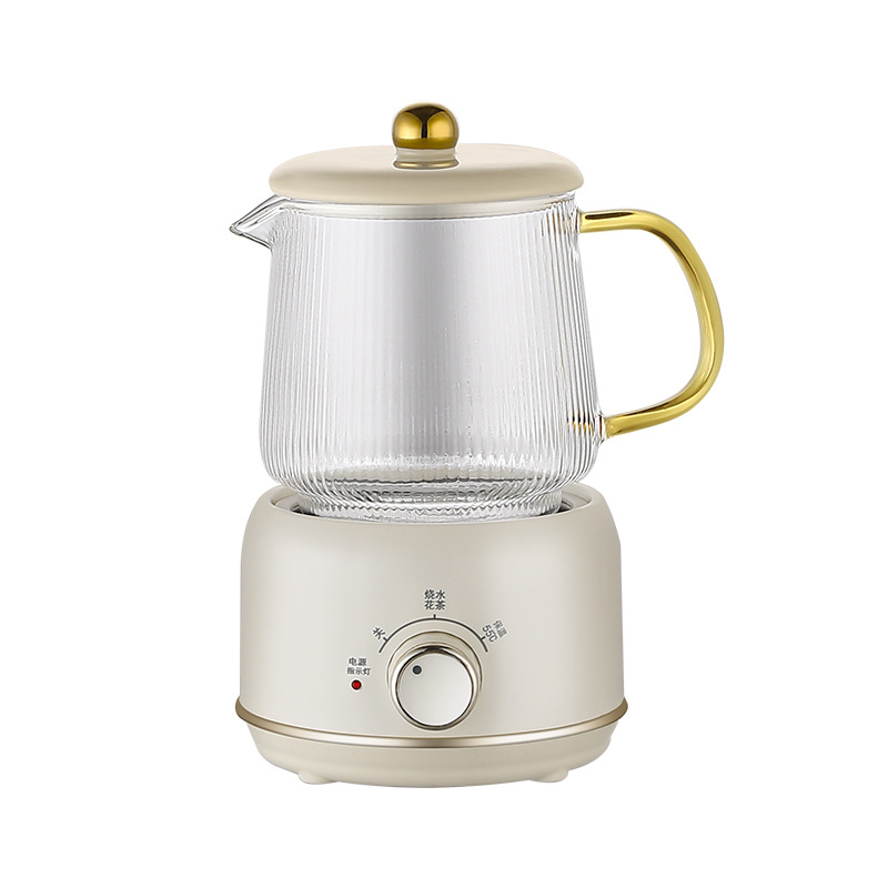 多功能养生壶家用办公室迷你小型花茶壶mini烧水壶煮茶礼盒 套装白底实物图