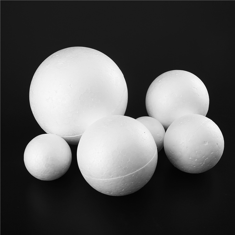 Foam balls, foam round balls, white solid polystyrene balls, DIY globes for kindergartens, wedding flower arrangement balls details Picture