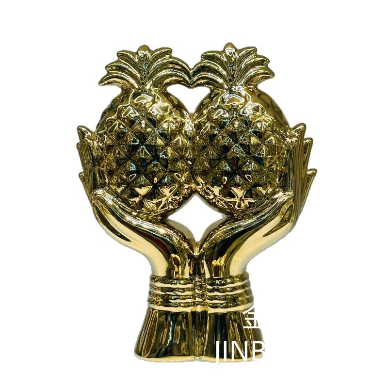 Modern light luxury electroplated ceramic decorative items, home soft furnishing handicrafts, TV cabinets, wine cabinets, sideboards, decorative items Item Picture