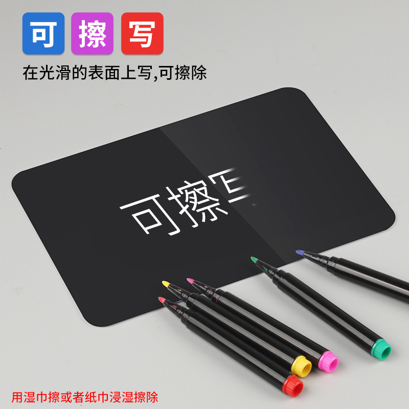 12-color erasable whiteboard pen, water-based colored pen, white blackboard pen, water-soluble green board pen, erasable note number pen, classroom teaching coloring and writing pen, training institution board surface painting marker pen, for children's desk handwriting and painting Specification image