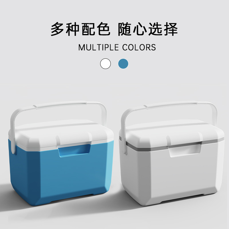 6L portable hand-held insulated box, outdoor barbecue, travel, takeout, cold chain transportation, plastic food refrigeration box wholesale details Picture