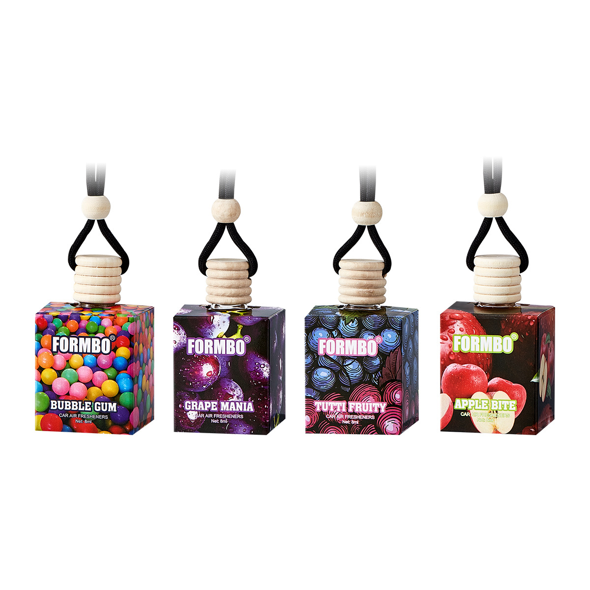 Cross-border exclusive FORMBO lanyard car aroma diffuser, car interior fragrance, deodorizing, long-lasting fragrance, car-specific perfume Item Picture