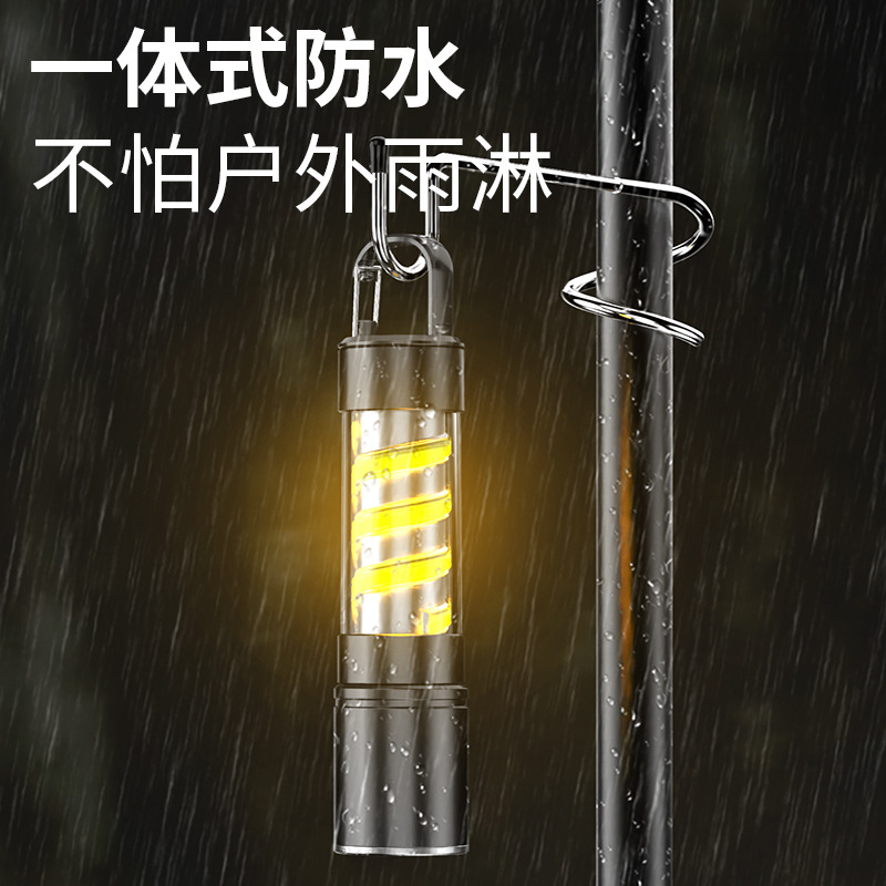 New cross-border ultra-bright white laser outdoor high-intensity flashlight, rechargeable portable long-lasting multi-functional camping lamp Specification image