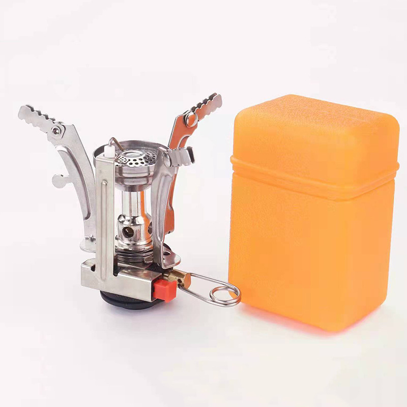 卡式炉/便携户外烧烤炉/户外烧烤炉/折叠瓦斯炉/户外折叠瓦斯炉白底实物图