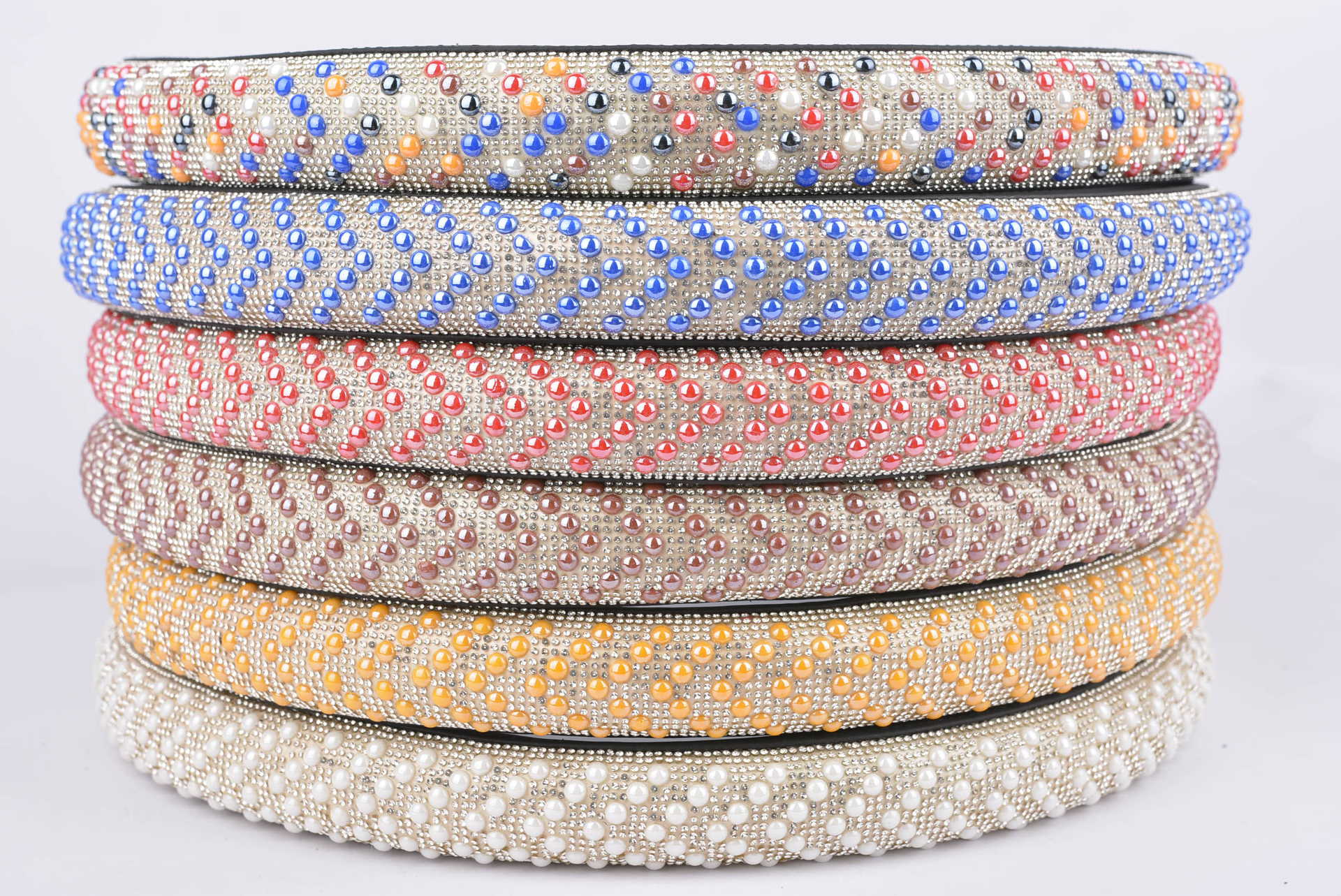 Pearl and diamond-encrusted car steering wheel covers, cute anti-slip handlebar covers for women in summer, personalized handlebar covers, Amazon one-piece delivery details Picture