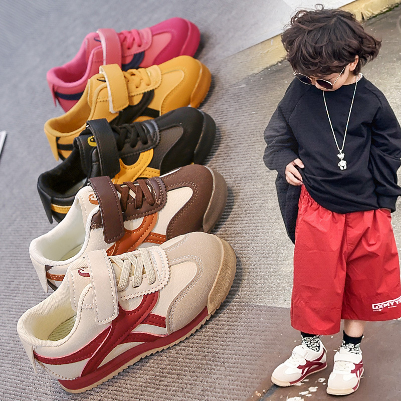 儿童阿甘鞋2024新款秋季女童运动鞋男童鞋中大童防滑软底休闲板鞋