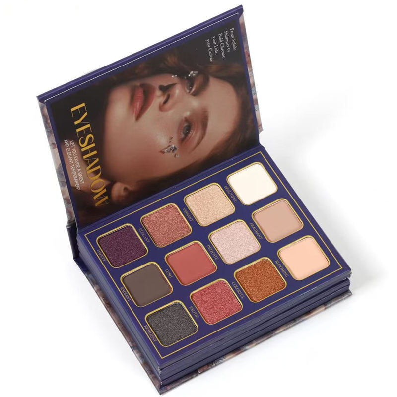 OEM/ODM factory high-quality small-batch customized four-page book-style eyeshadow palette, waterproof multi-effect makeup set, lipstick, high-gloss blush Application Scenario