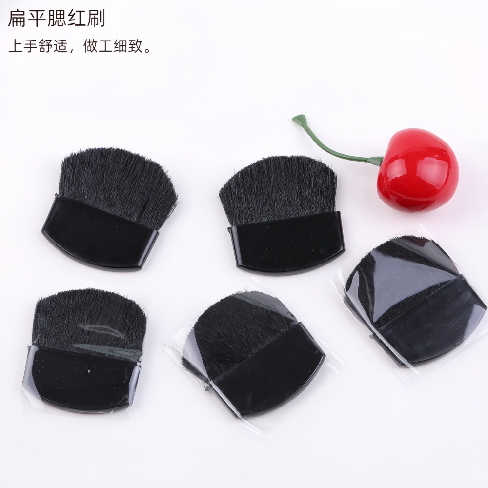 Manufacturer's makeup accessories: Brush, fiber bristle blush brush, beginner's blush flat brush, wholesale makeup brush, soft bristle