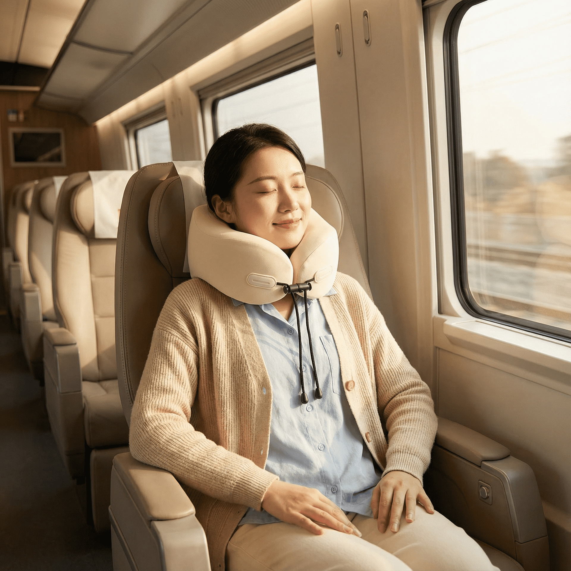 u型枕飞机旅行颈枕午睡护颈枕记忆棉便携u型枕u形枕头 Application Scenario
