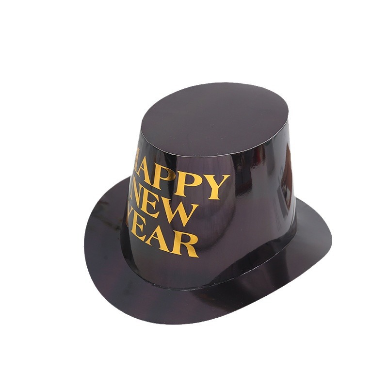 New Year's Eve party decoration paper hats, Lincoln hats, holiday top hats, birthday party magic hats Item Picture