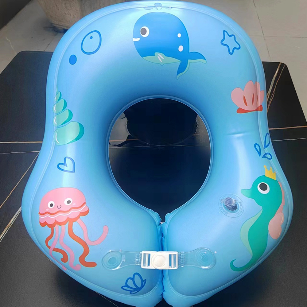 Infant and toddler double airbag armpit ring thickened eco-friendly baby swimming ring, 0-6 months old infant swimming ring wholesale Specification image