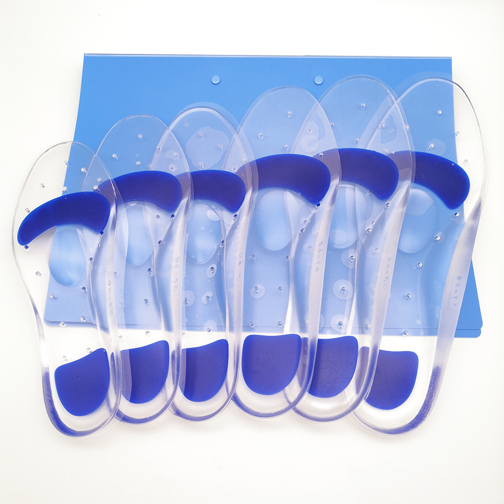 Thickened shock-absorbing, breathable, arch support, silicone imitation insole, pain-relieving, flat foot correction for both men and women Specification image