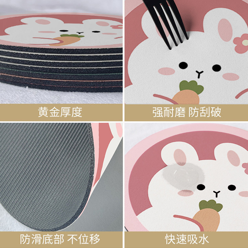 隔热垫创意/杯垫/小麦秸秆餐垫/餐桌垫/餐桌防烫垫产品图