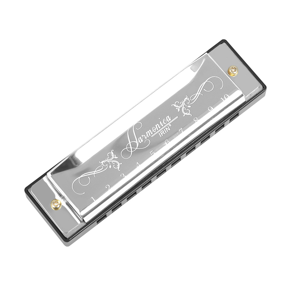 Cross-border wholesale of IRin 10-hole 20-note harmonica in C key for beginners to start playing the 10-hole harmonica Item Picture