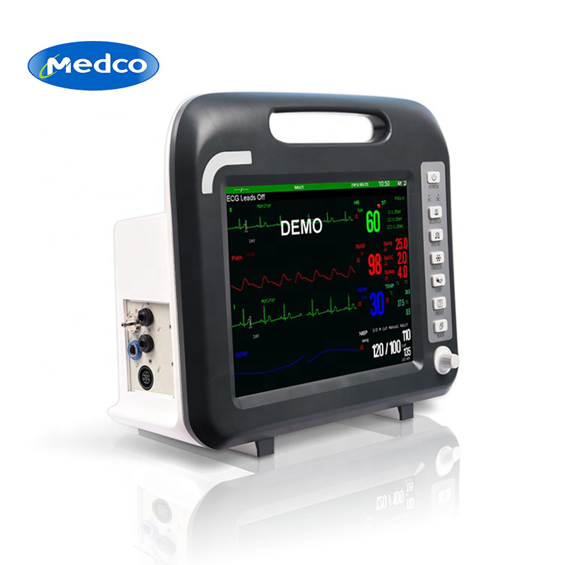 跨境专供家用便携式多功能心电监护仪监测手术心率血氧呼吸监护仪