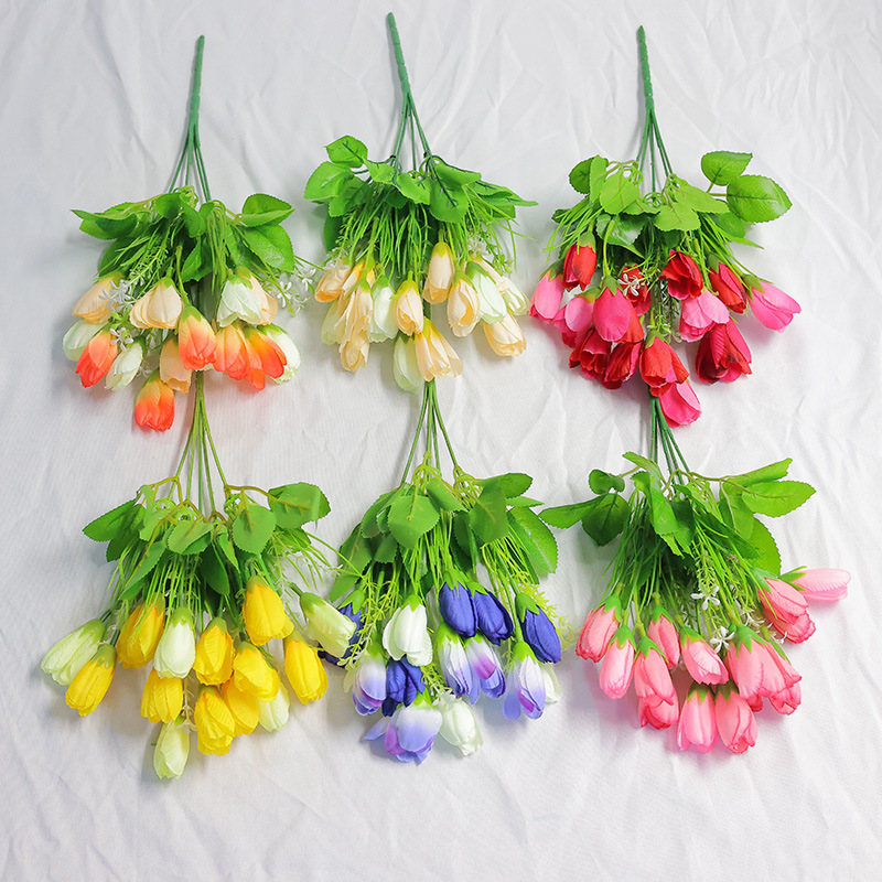 假花绢花家居婚庆灯笼花装饰道具玉兰苞飘雪苞郁金香假花束花卉