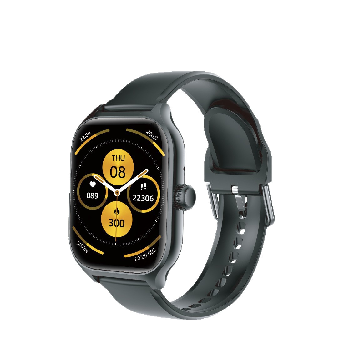 Cross-border new product RM73 square screen smartwatch, large-screen high-definition sports and health step-counting Bluetooth phone watch Item Picture