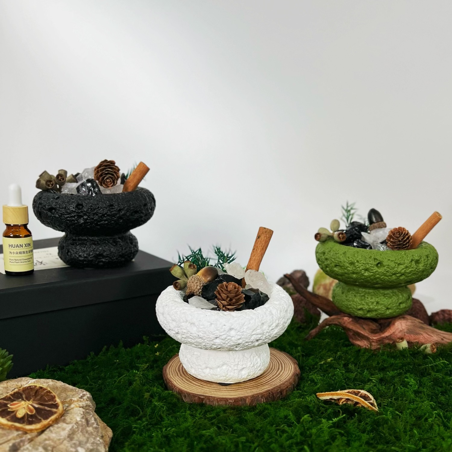 陶瓷摆件/草帽/软装饰品北欧/烛台/香薰蜡烛座产品图