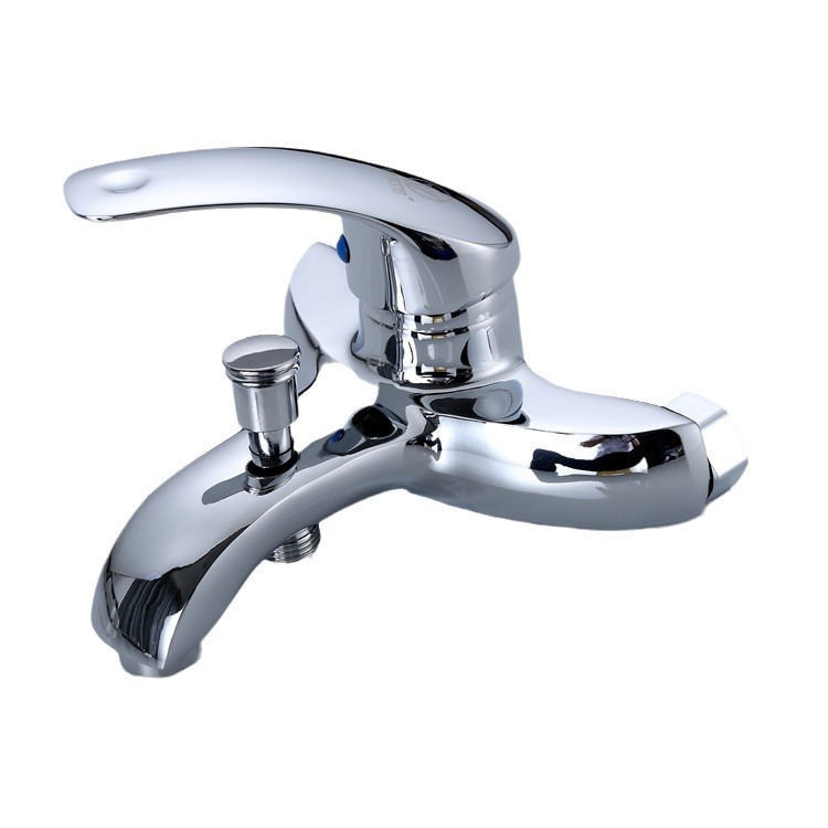 Cross-border foreign trade payment wall-mounted sun concealed three-in-one shower faucet, zinc alloy concealed bathtub shower faucet Item Picture