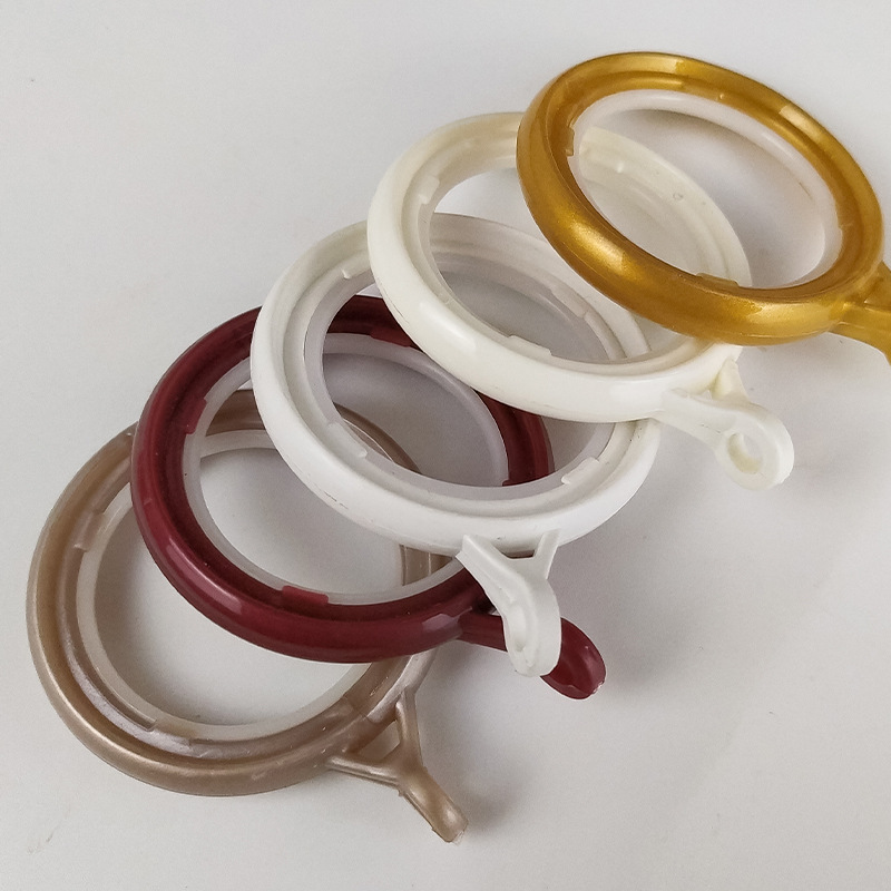 窗帘环加厚布艺窗帘环防滑静音窗帘环挂钩家用简约风细节图