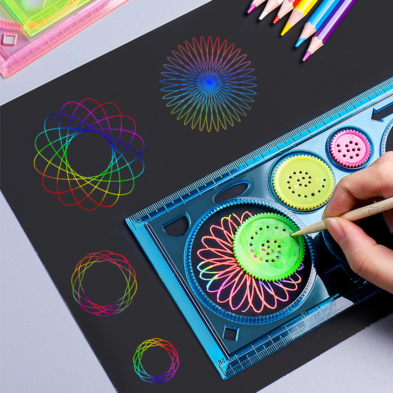 Wholesale of multi-functional rulers, special rulers for primary school students, geometric rulers, drawing rulers, painting tools, and versatile rulers details Picture