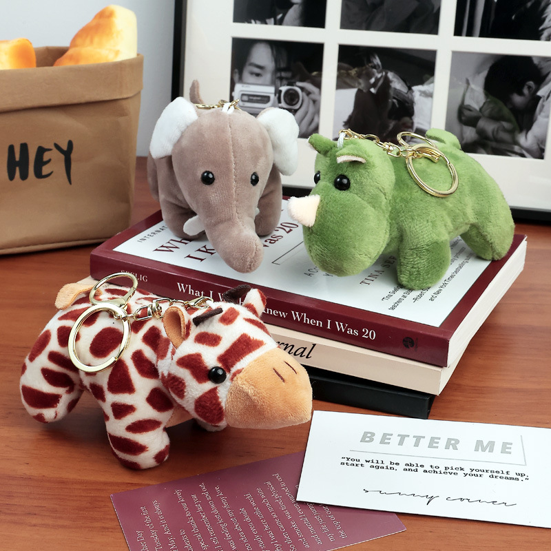 Cross-border exclusive small commodities: African animal plush pendants, small dolls, Zootopia figurines and toys details Picture