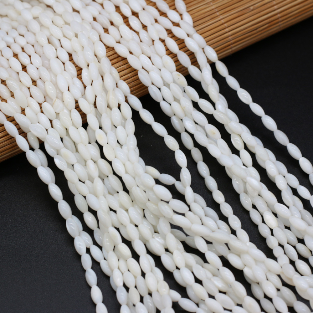 DIY jewelry accessories, handcrafted semi-finished products, and wholesale of natural freshwater white shell-shaped beads