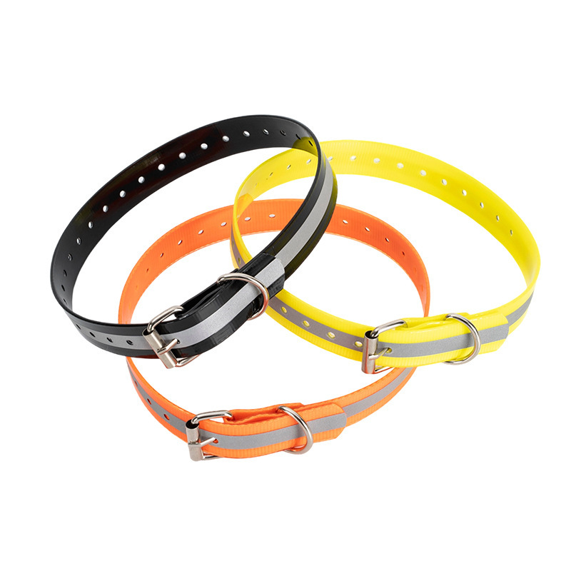 跨境宠物狗狗TPU夜间反光训练项圈户外防走失狗脖套批发