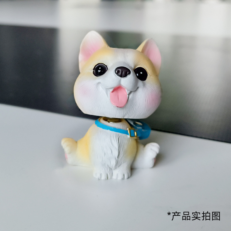 Creative animal car shaking head ornaments, pet star language decorations, car ornaments for your girlfriend as festival gifts, desktop solution Specification image