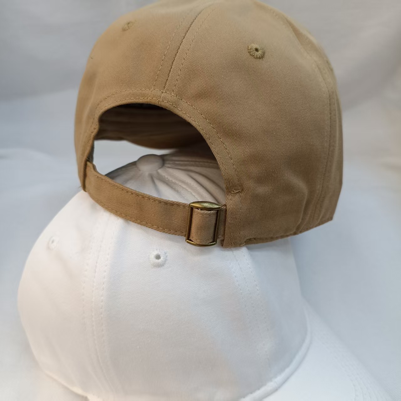 Wholesale of pure cotton candy-colored baseball caps, women's soft-top caps, wide-brimmed large-necked baseball caps, and men's sun protection and shade caps Specification image