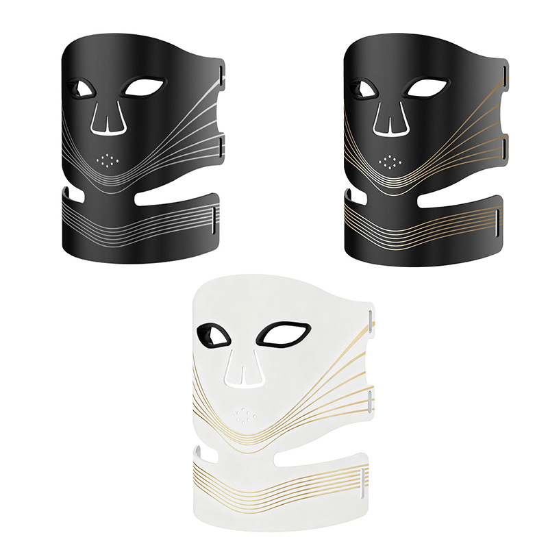 shanilak Home LED infrared light wave beauty color light Mask, dual care for face and neck, comfortable skin feel mask device, portable care Application Scenario