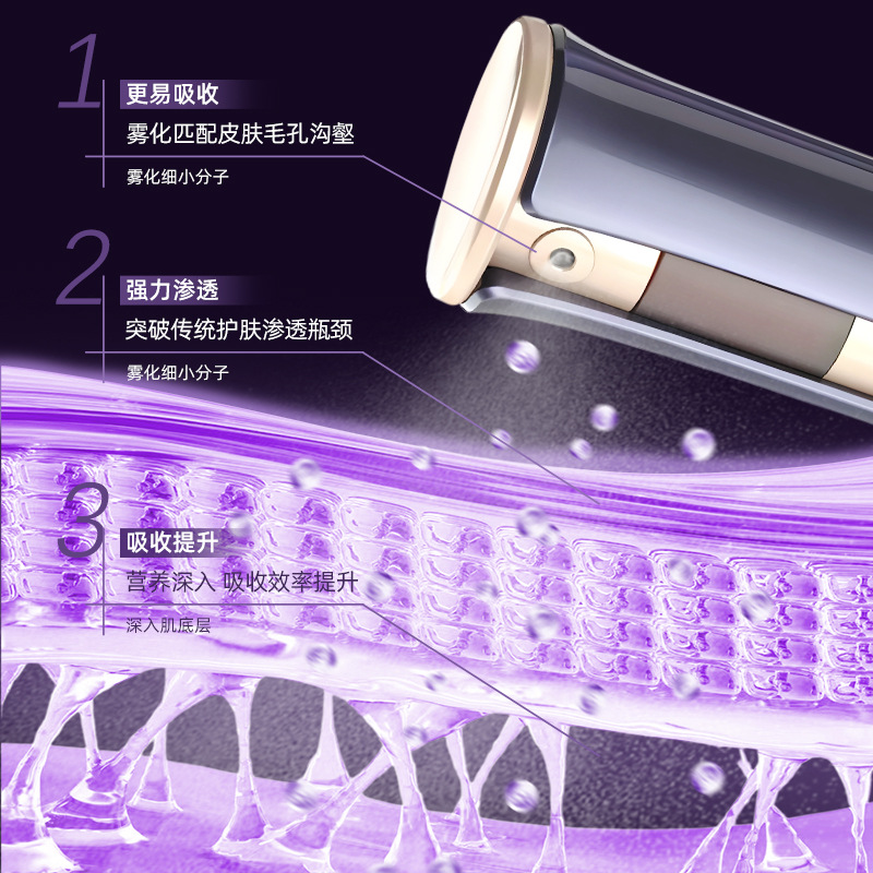 shanilak's new oxygen injection device for moisturizing and rejuvenating the skin, EMS, massage device for lifting and beautifying the skin, red and blue light beauty device for home use