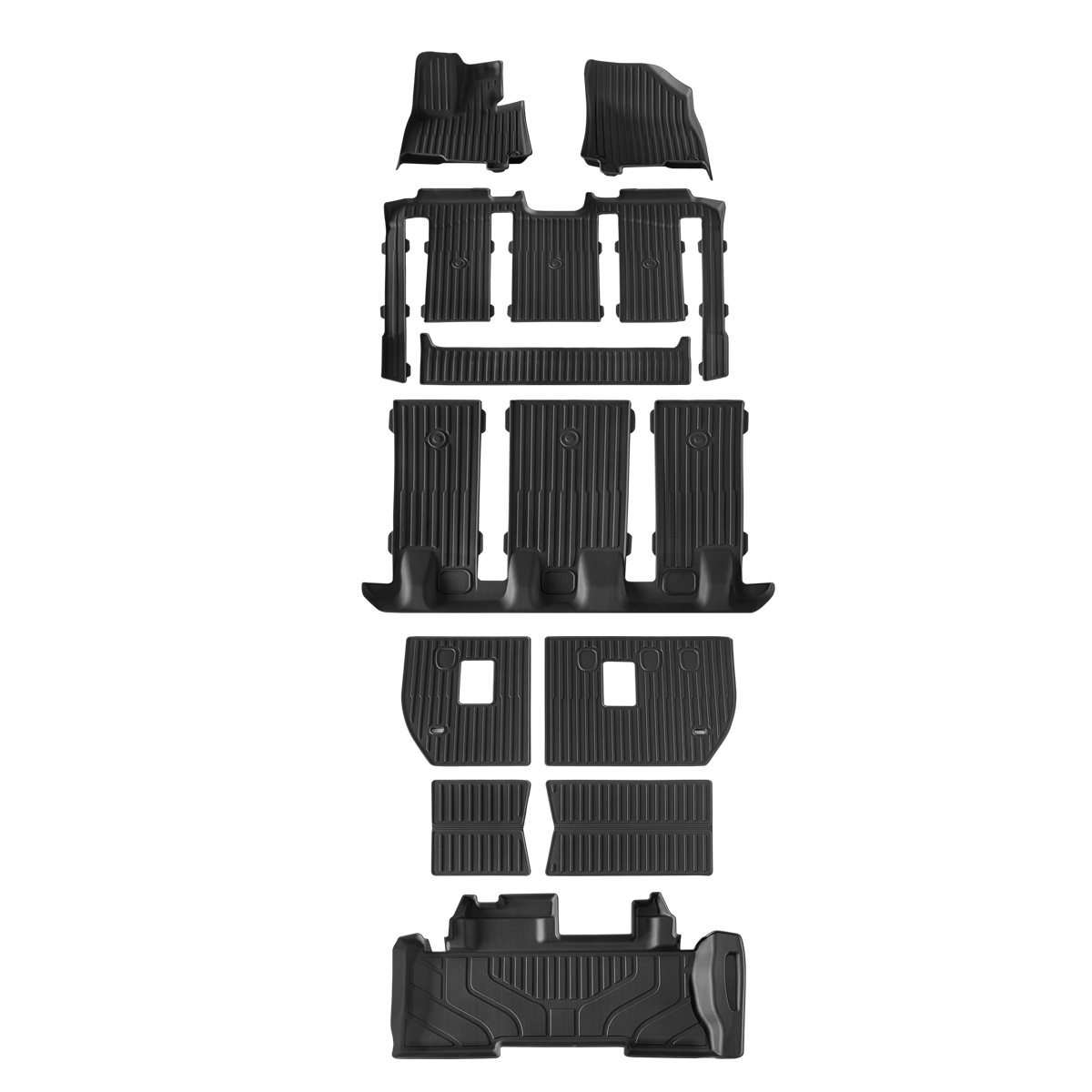 SIENNA odorless TPE car floor MATS for Toyota Sienna/Granvia are specially designed for full vehicle use Item Picture