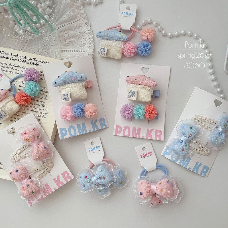 Primavera nuevo moe chunky casa pequeña horquilla pañero para niños flequillo clip lazo dulce accesorios para el pelo mujer Application Scenario