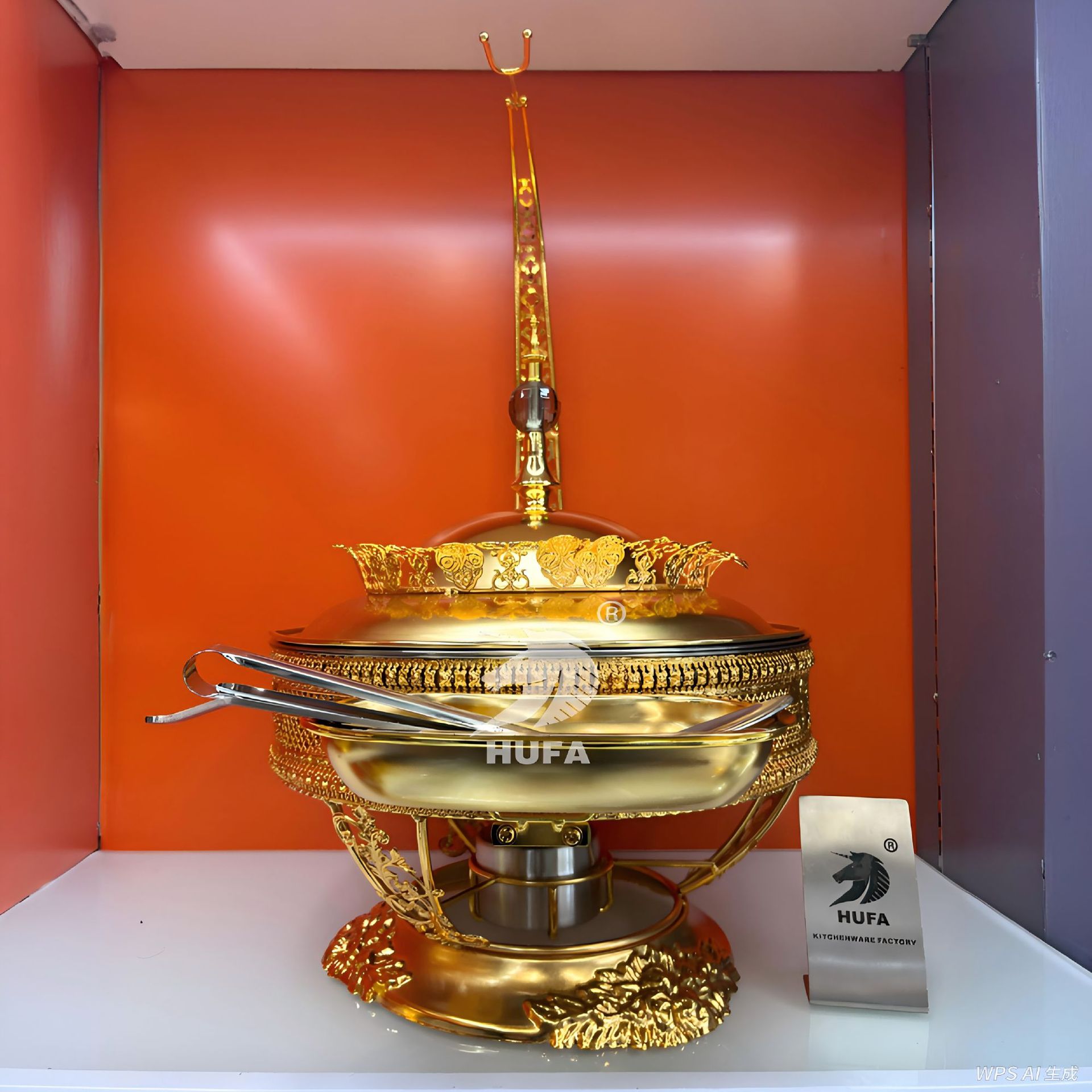 Cross-border stainless steel luxury gold disassembly and assembly hotel restaurant buffet stove, Bubi stove, heater chafingdish Application Scenario