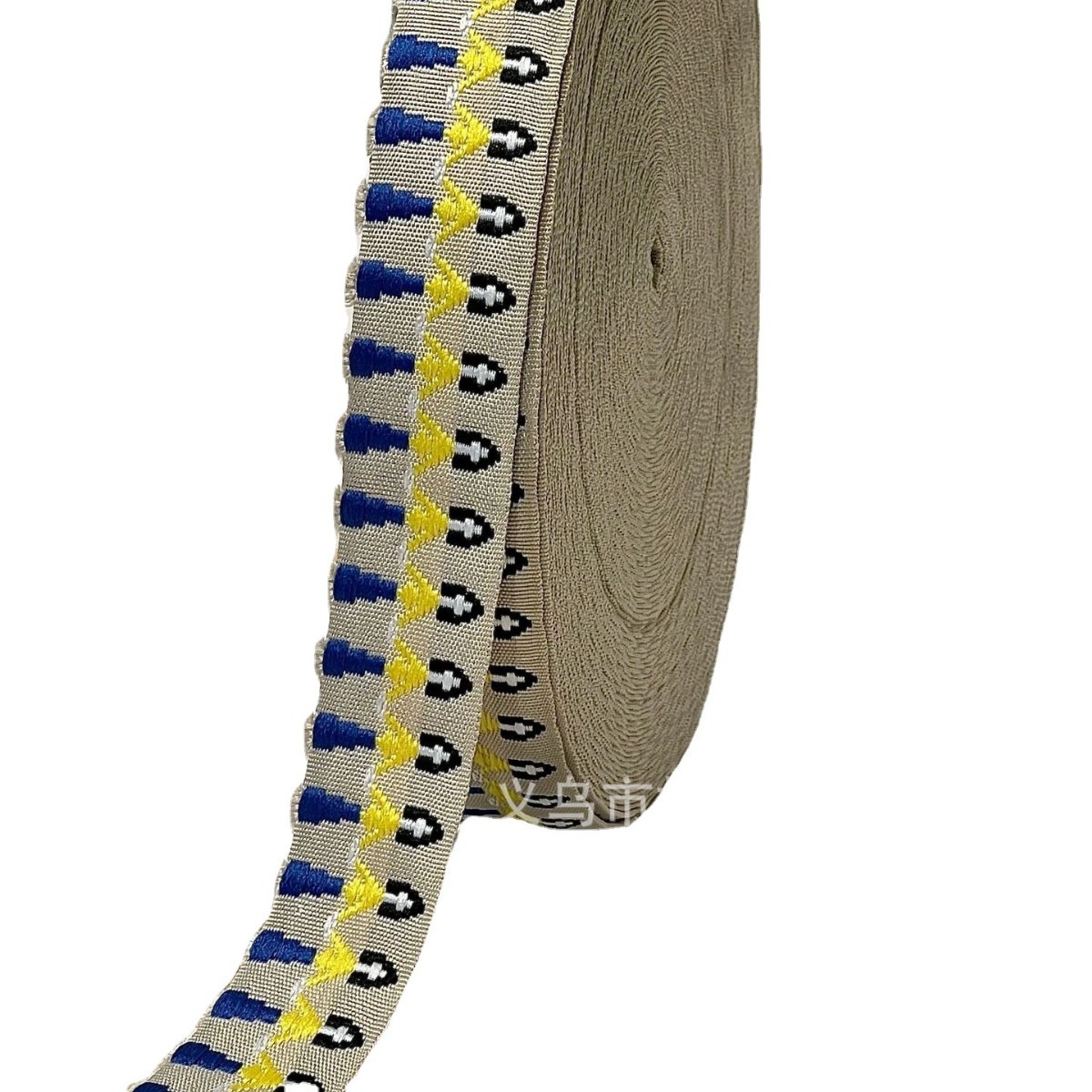 تطريز ريش وطني من طراز 4CM مزوّد بأقواس حلاقة يدوية من حرير Item Picture