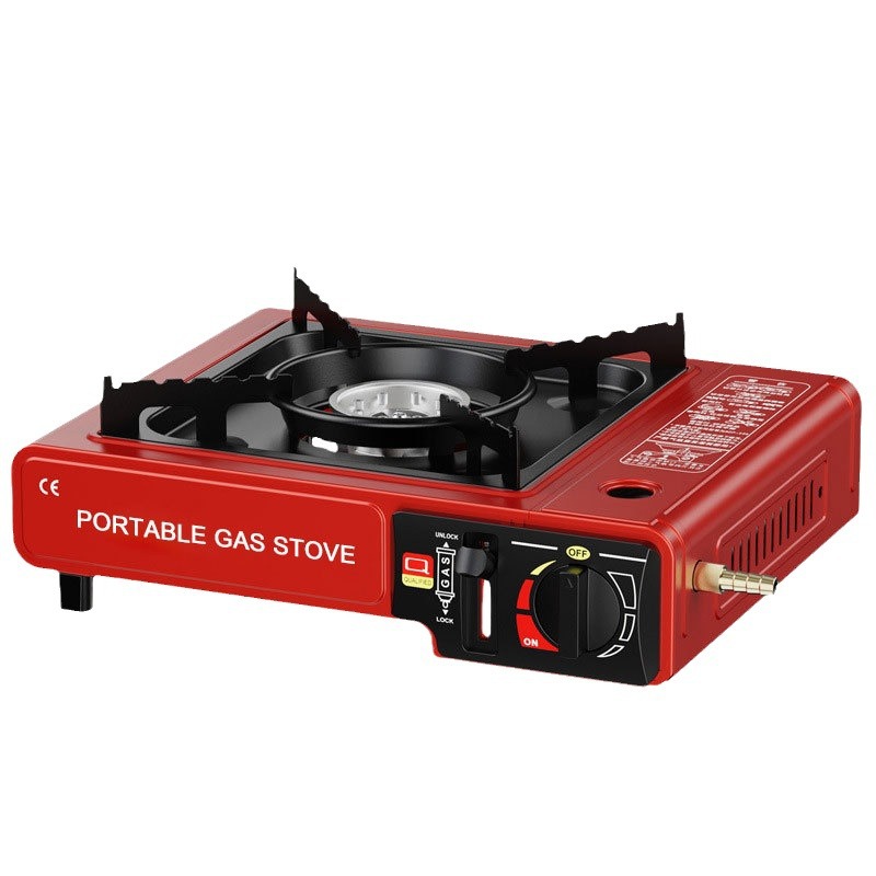 批发户外炉具炊具瓦斯炉卡斯便携式卡磁燃气灶露营火锅 卡式炉白底实物图